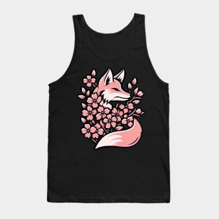 Cherry Blossom Fox Tank Top